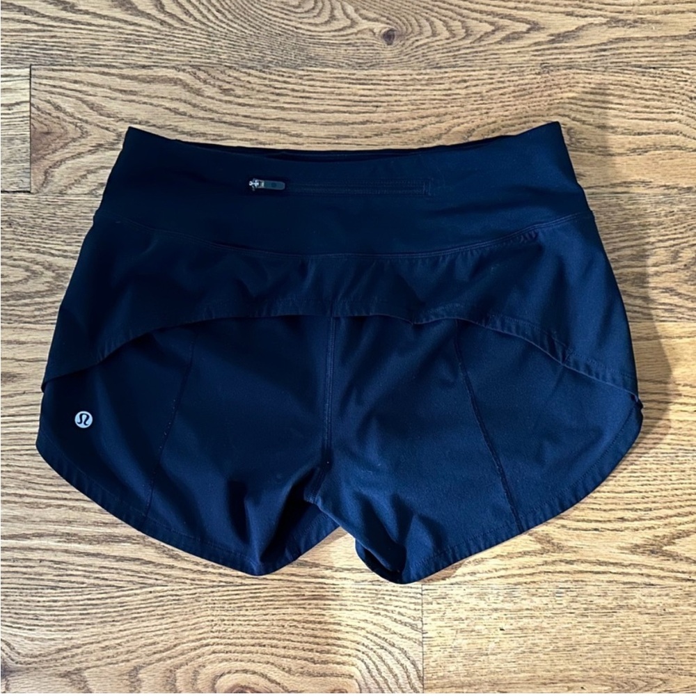 Lululemon Speed Up High-Rise Short 4" in Black (Size 4) **LINER REMOVED